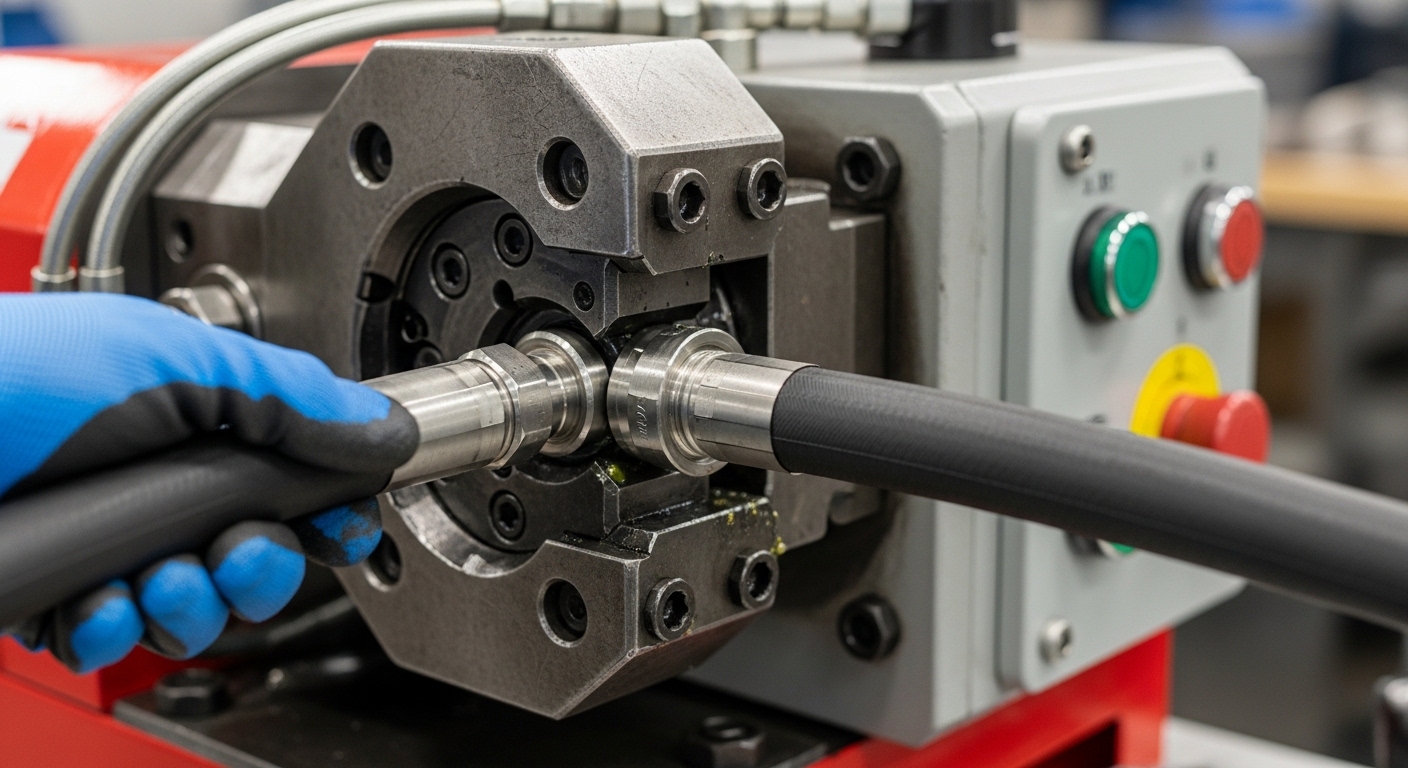High-Pressure Hose Crimping